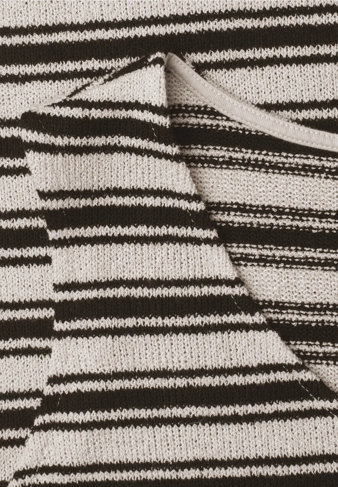 Street One Top Knit Look - Black