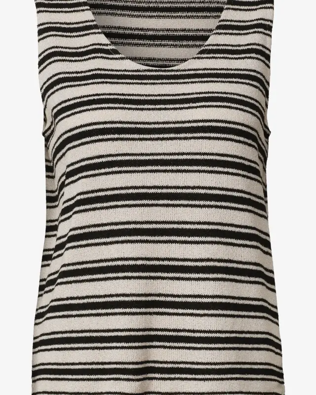 Street One Top Knit Look - Black