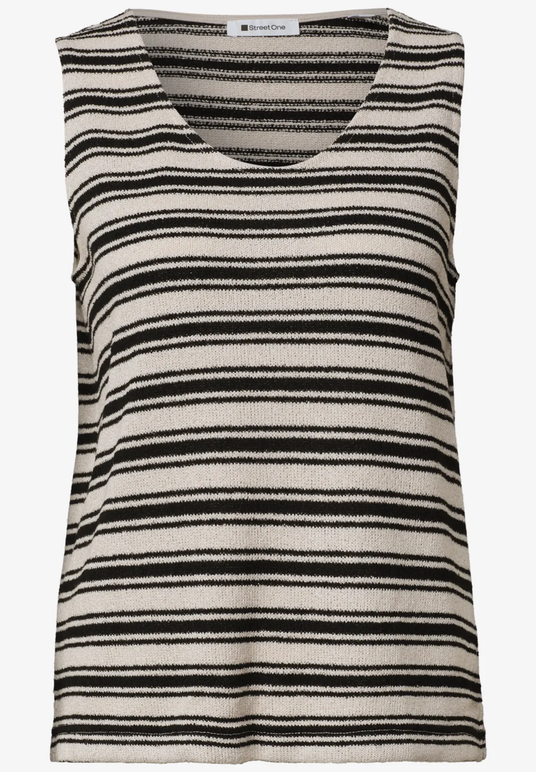 Street One Top Gebreide Look - Black