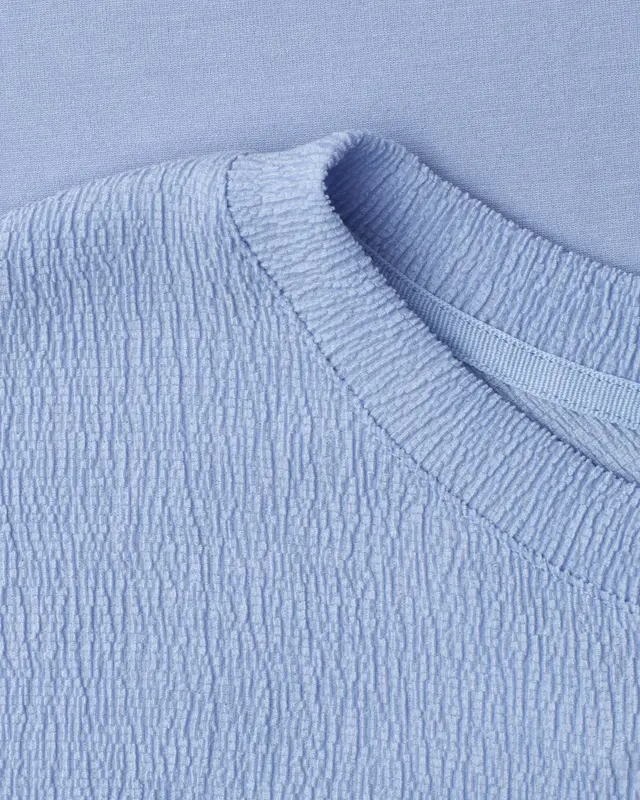 Street One Structuurmix Shirt - Cashmere Blue