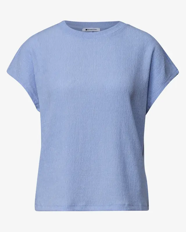 Street One Structuurmix Shirt - Cashmere Blue