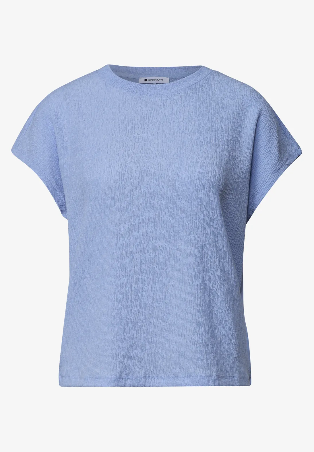 Street One Structuremix Shirt - Cashmere Blue