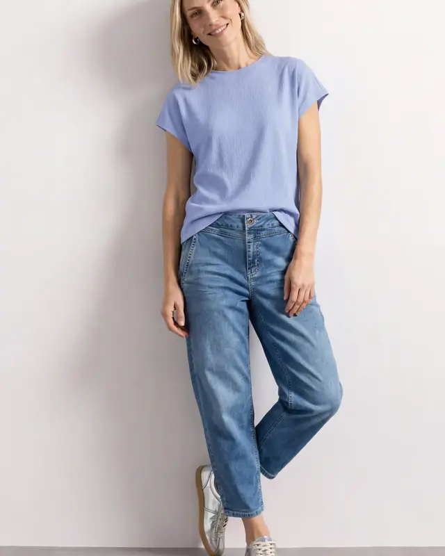 Street One Strukturmix Shirt - Cashmere Blue