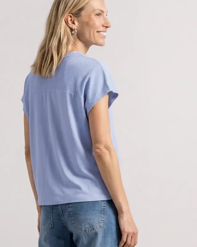 Street One Strukturmix Shirt - Cashmere Blue