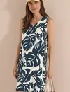 Cecil Jersey Kleid mit Print - Palm Breeze Green