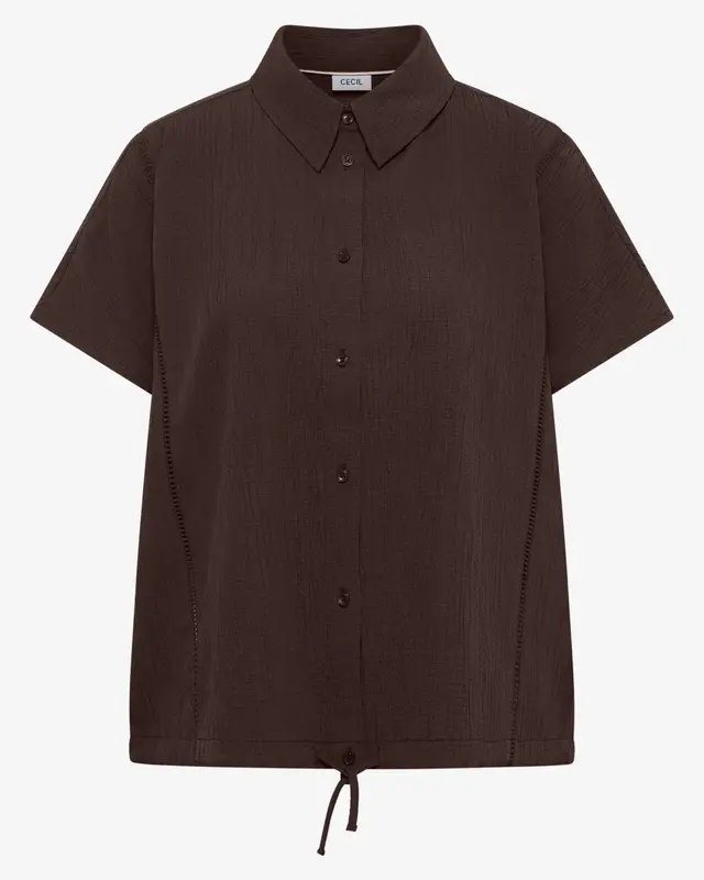Cecil Overhemdblouse - Brown Cacao