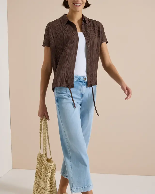 Cecil Overhemdblouse - Brown Cacao