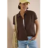 Overhemdblouse - Brown Cacao