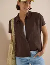 Cecil Shirtblouse - Brown Cacao
