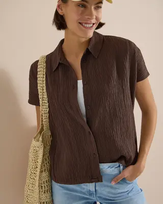 Cecil Overhemdblouse - Brown Cacao