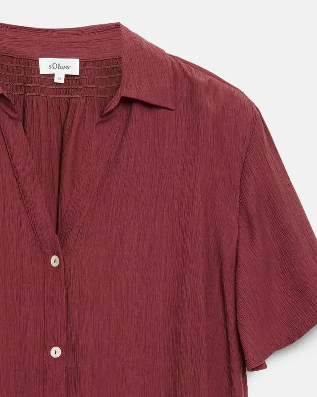 S. Oliver Boxy Blouse - Bordeaux