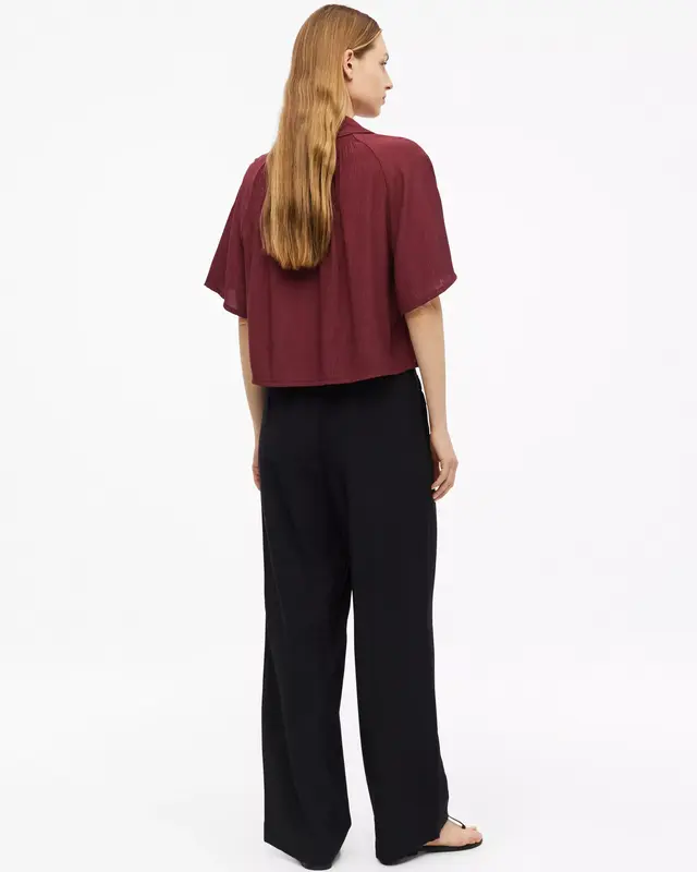 S. Oliver Boxy Bluse - Bordeaux