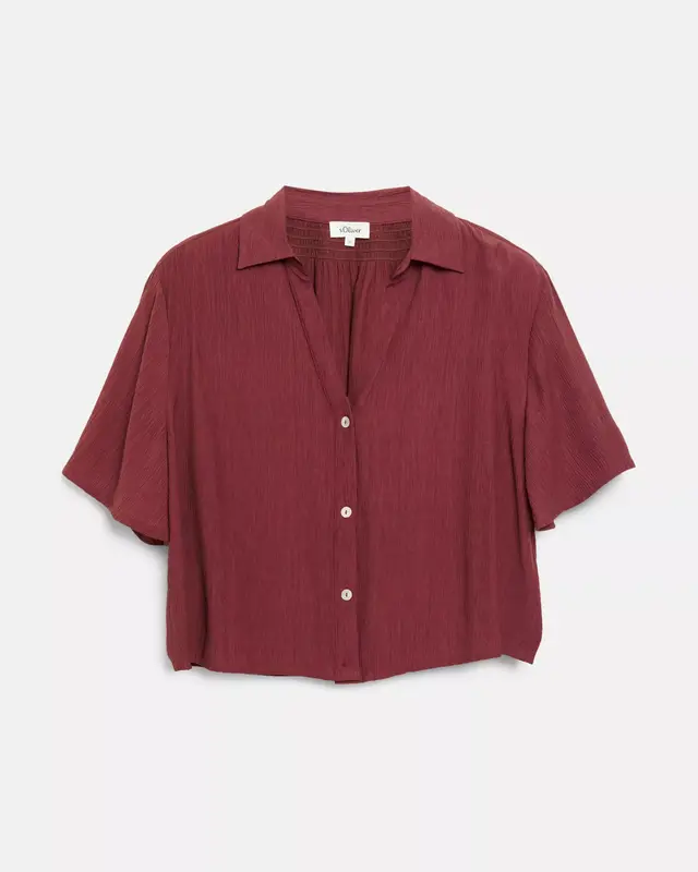 S. Oliver Boxy Bluse - Bordeaux