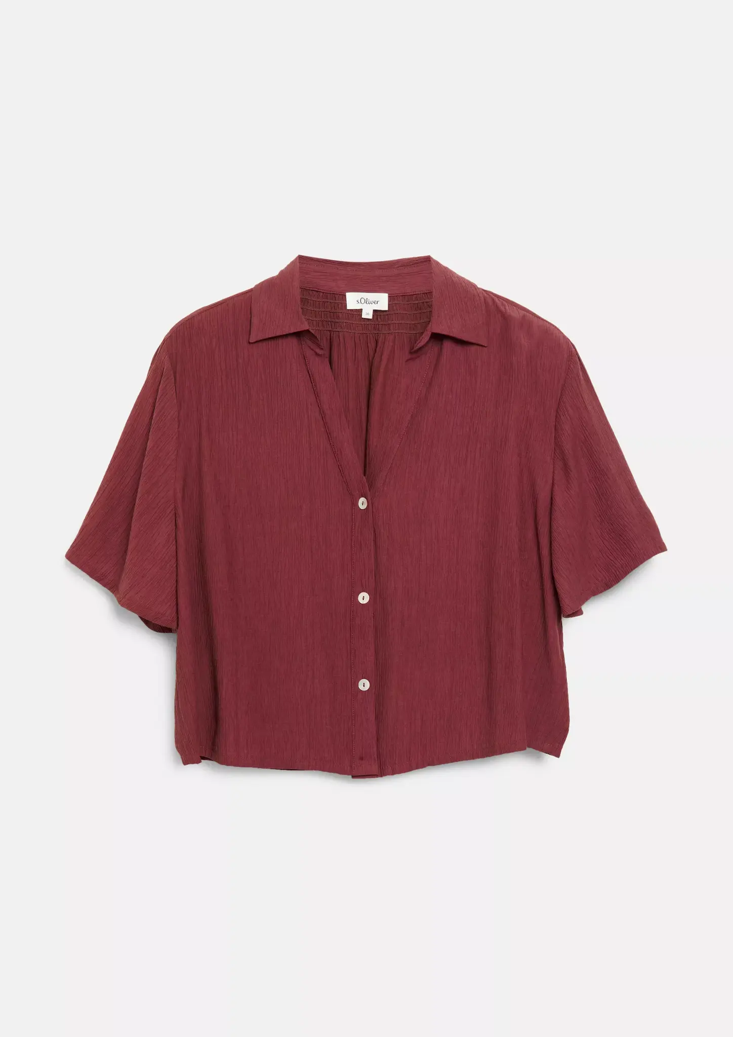 S. Oliver Boxy Blouse - Bordeaux