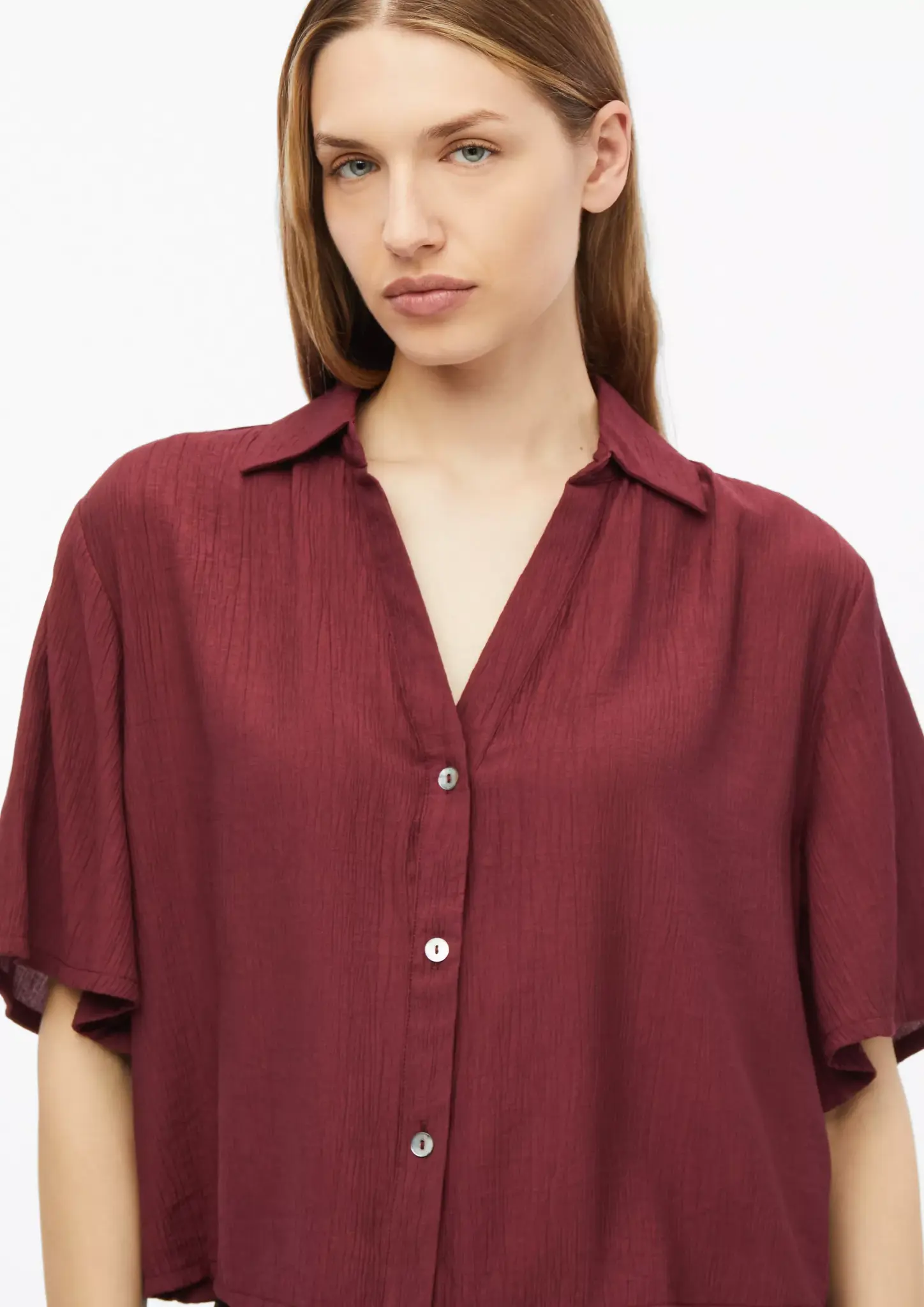 S. Oliver Boxy Blouse - Bordeaux