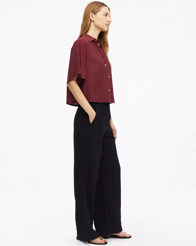 S. Oliver Boxy Blouse - Bordeaux