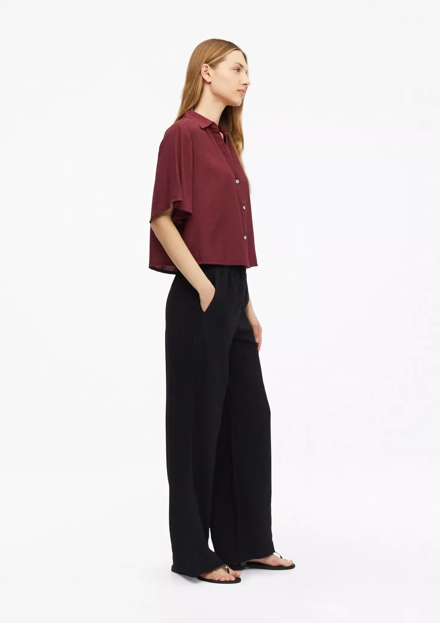 S. Oliver Boxy Blouse - Bordeaux