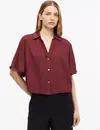S. Oliver Boxy Bluse - Bordeaux