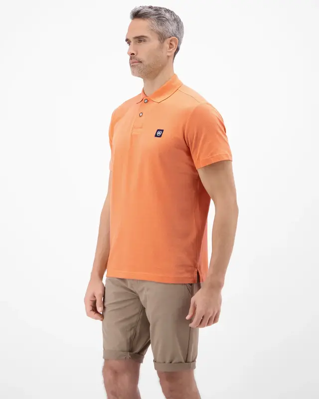 Lerros Cotton Poloshirt - Pale Papaya