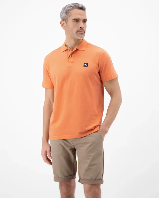 Lerros Katoenen Poloshirt - Pale Papaya