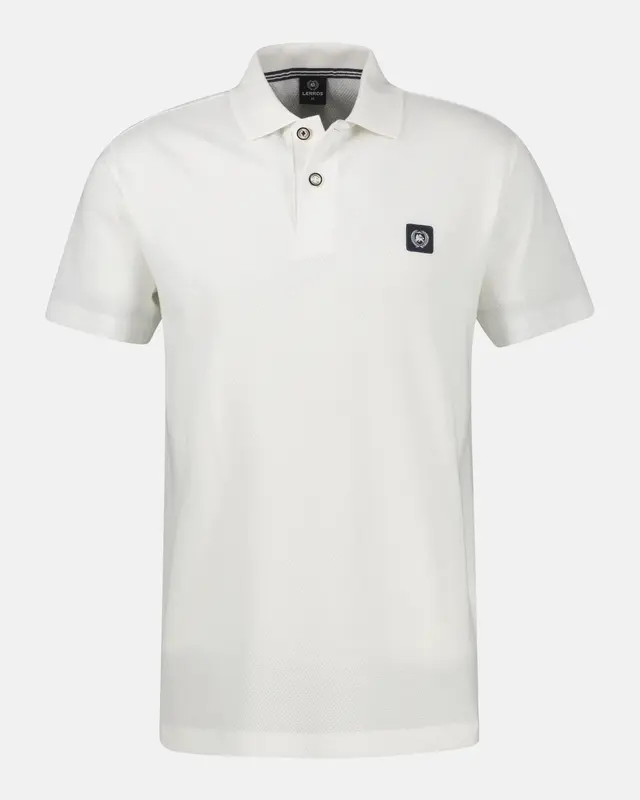 Lerros Katoenen Poloshirt - Broken White
