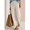Wide Leg Seersucker Pants Neele - Grain Beige
