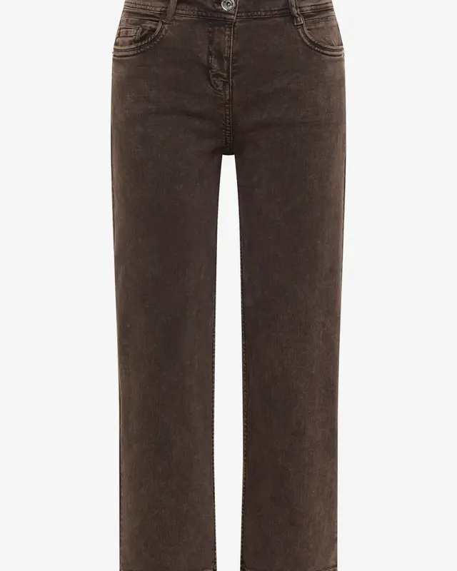Cecil High Waist 7/8-Jeans Neele - Brown Cacao