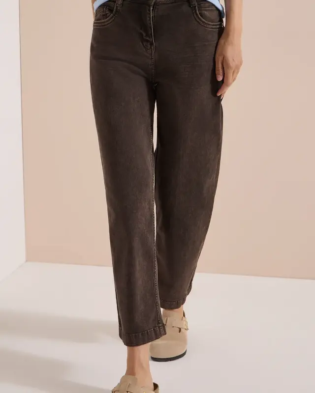 Cecil High Waist 7/8-Jeans Neele - Brown Cacao