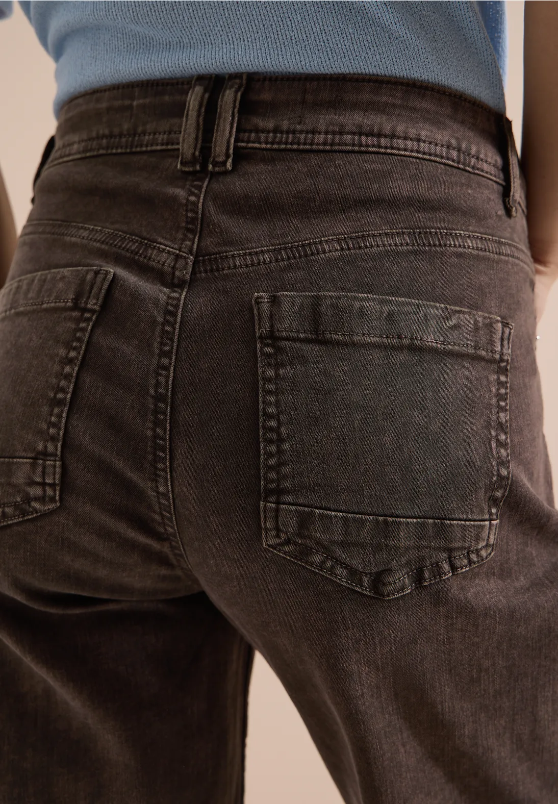 Cecil High Waist 7/8-Jeans Neele - Brown Cacao