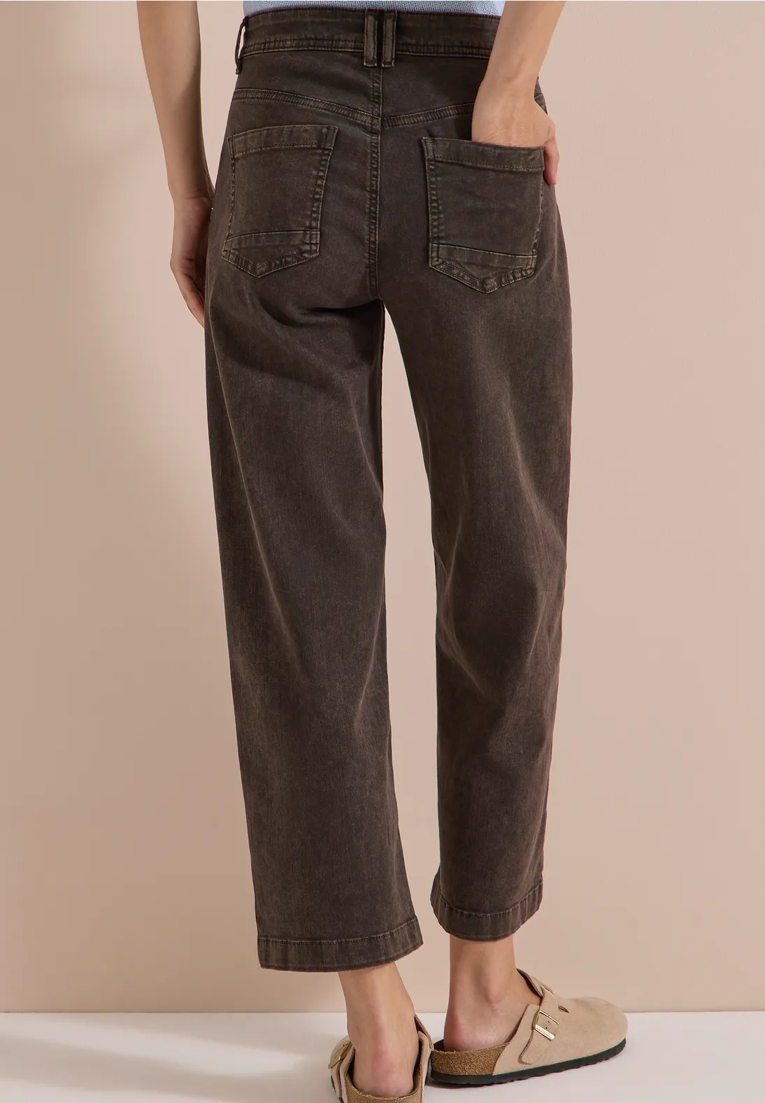 Cecil High Waist 7/8-Jeans Neele - Brown Cacao