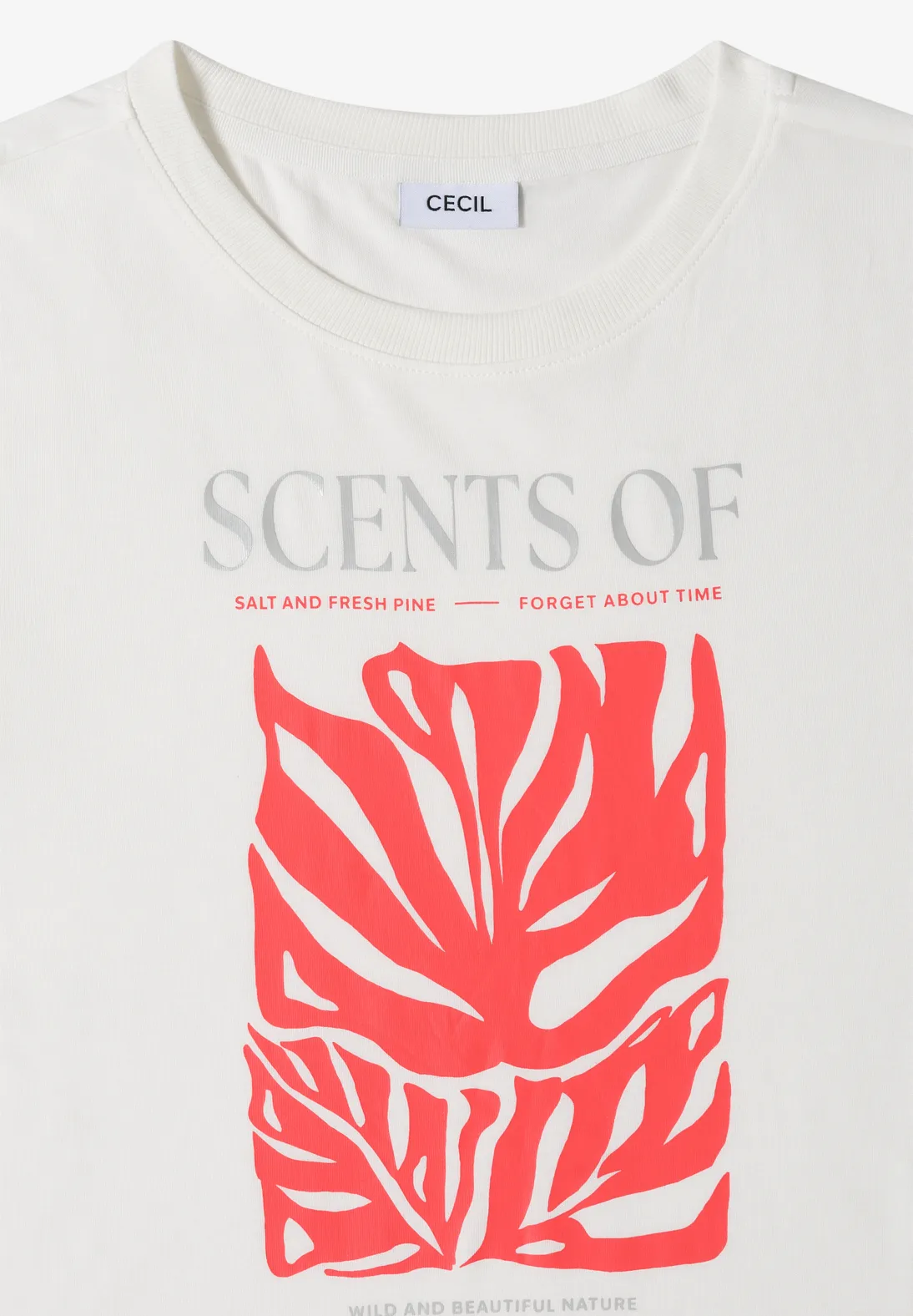 Cecil Shirt with Frontprint - Vanilla White