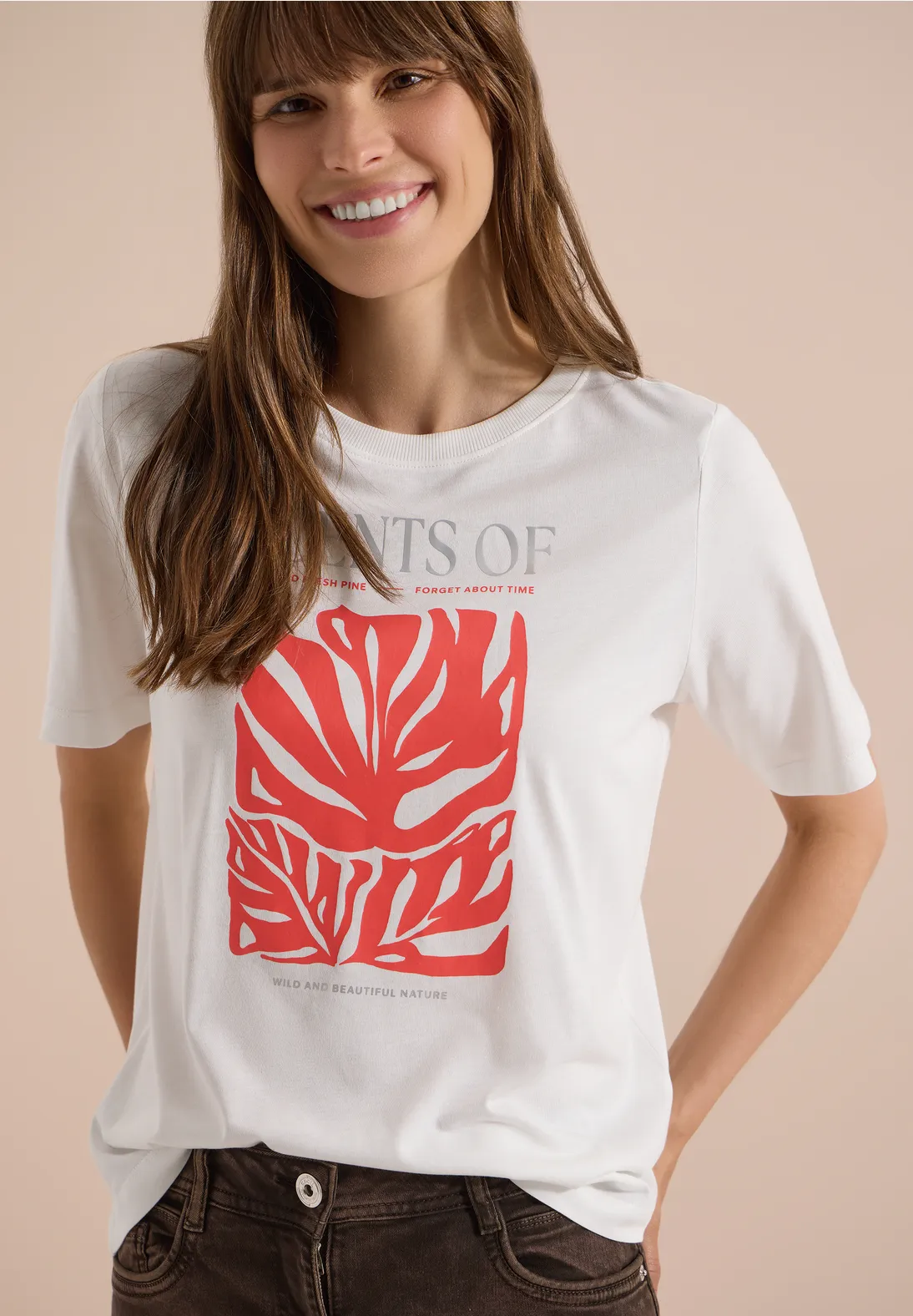 Cecil Shirt with Frontprint - Vanilla White