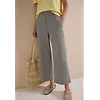 Wide Leg Seersucker Pants Neele - Brown Cacao