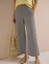 Cecil Wide Leg Seersucker Broek Neele - Brown Cacao
