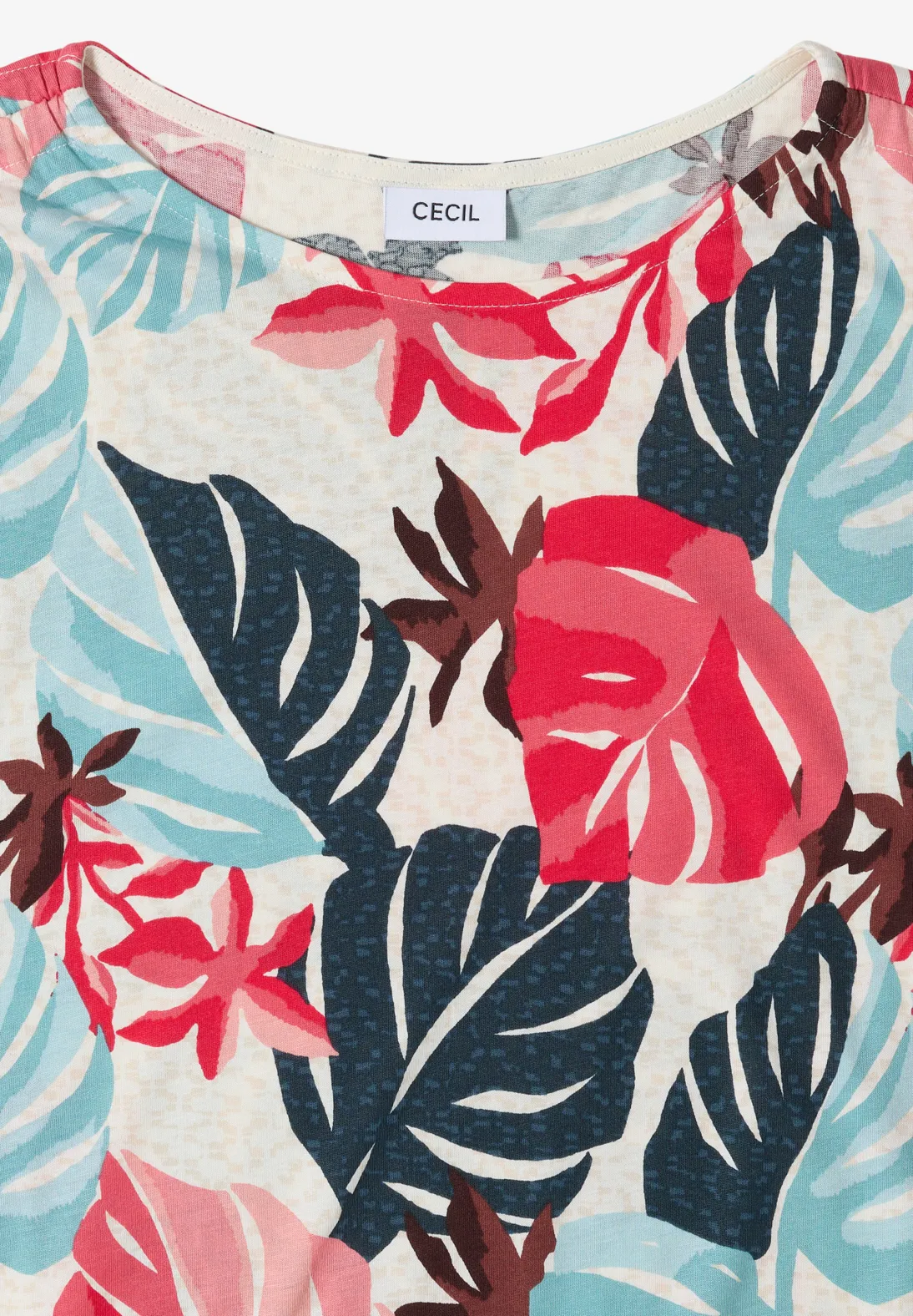 Cecil Shirt with Print - Light Alabaster White