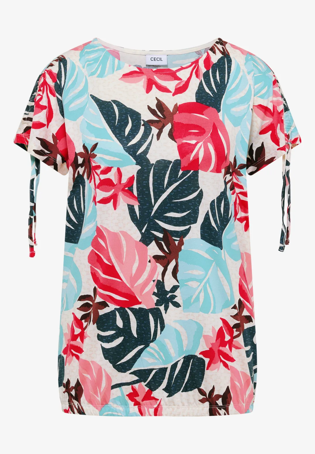 Cecil Shirt met Print - Light Alabaster White