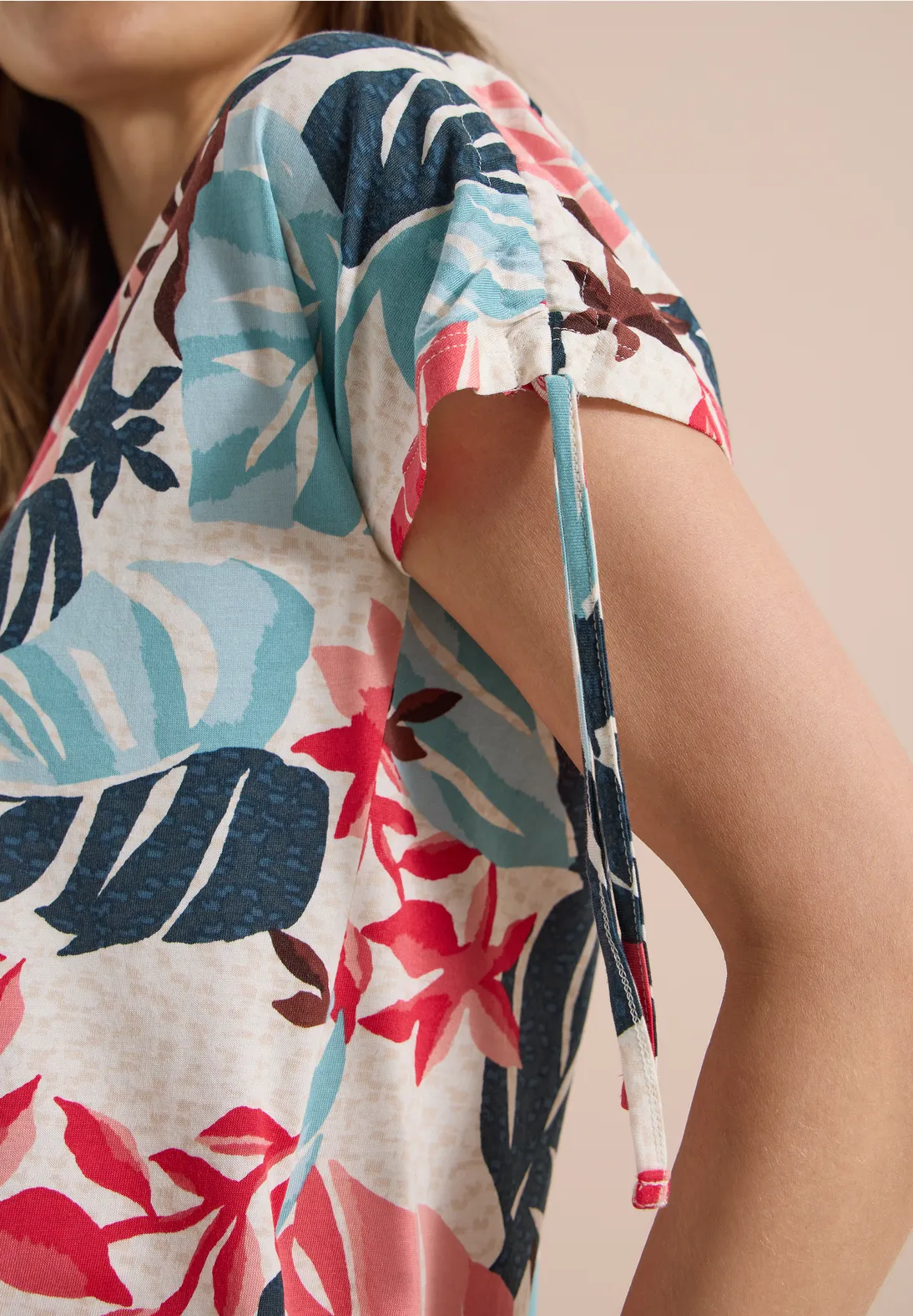 Cecil Shirt with Print - Light Alabaster White