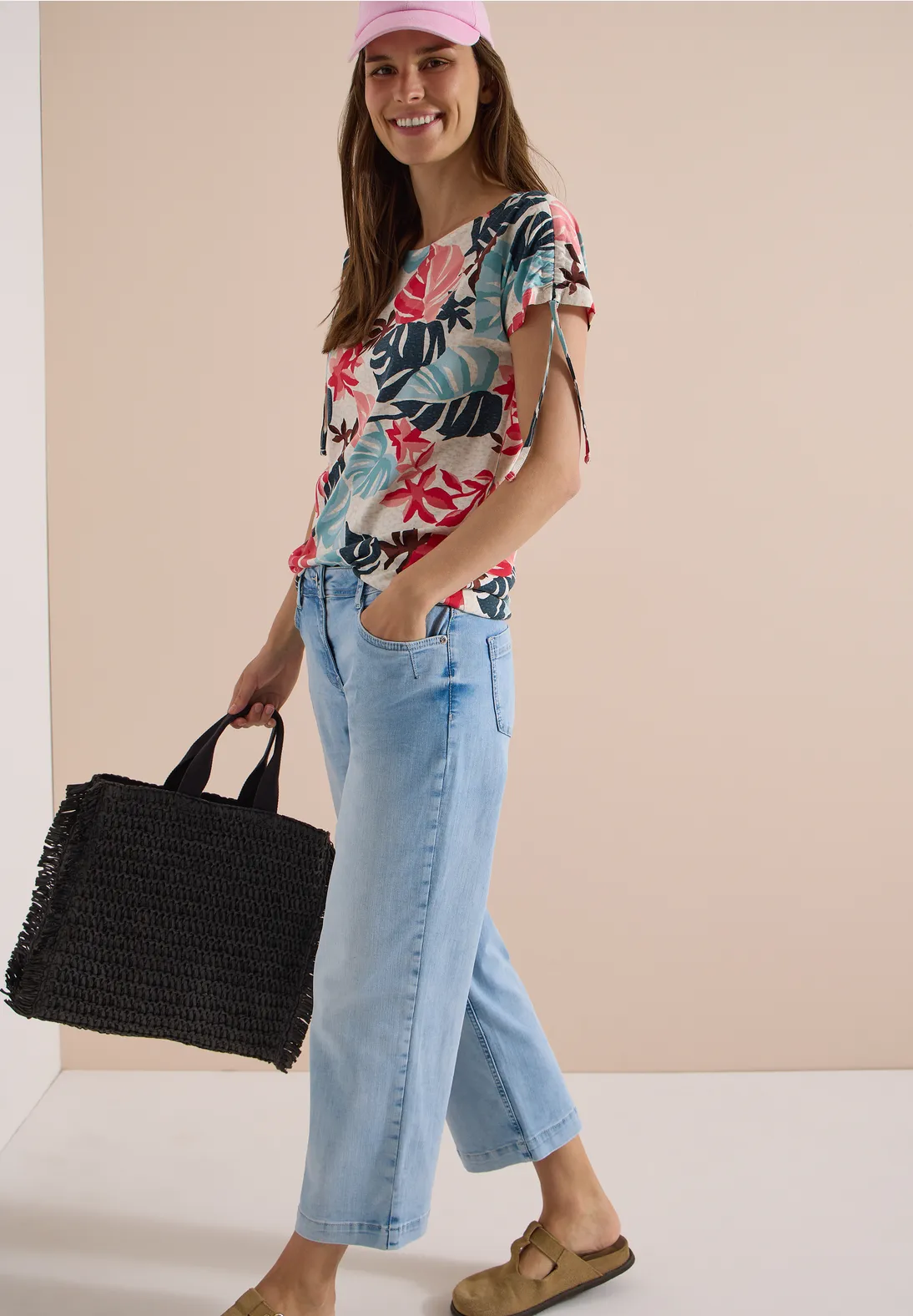 Cecil Shirt with Print - Light Alabaster White