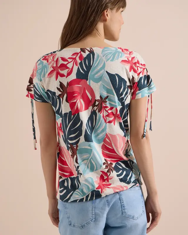 Cecil Shirt mit Print - Light Alabaster White