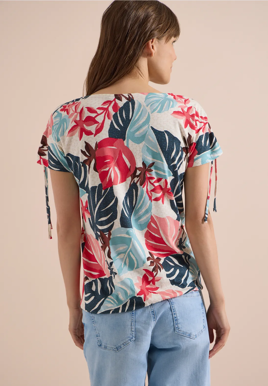 Cecil Shirt mit Print - Light Alabaster White