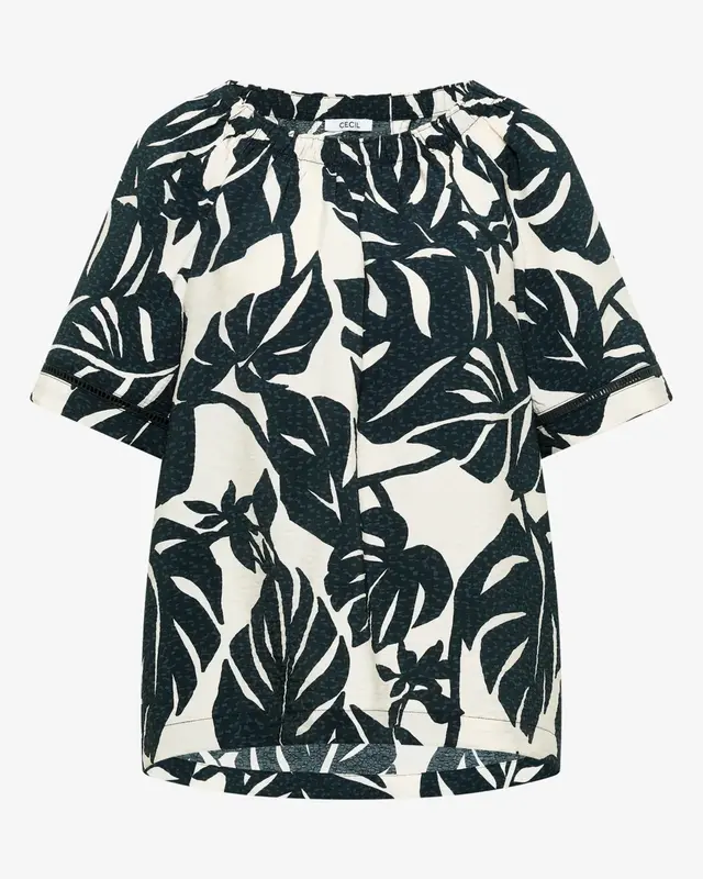 Cecil Carmen Bluse - Palm Breeze Green