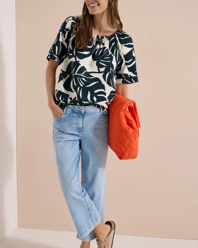 Cecil Carmen Blouse - Palm Breeze Green