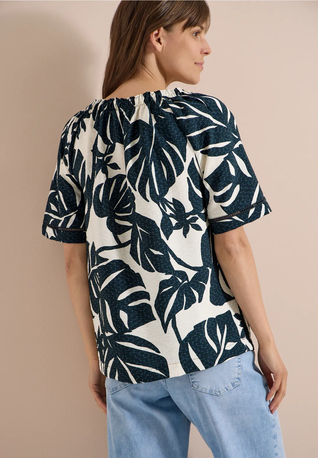 Cecil Carmen Blouse - Palm Breeze Green
