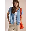 Blouson Blouse Lyocell - Light Blue Used Wash