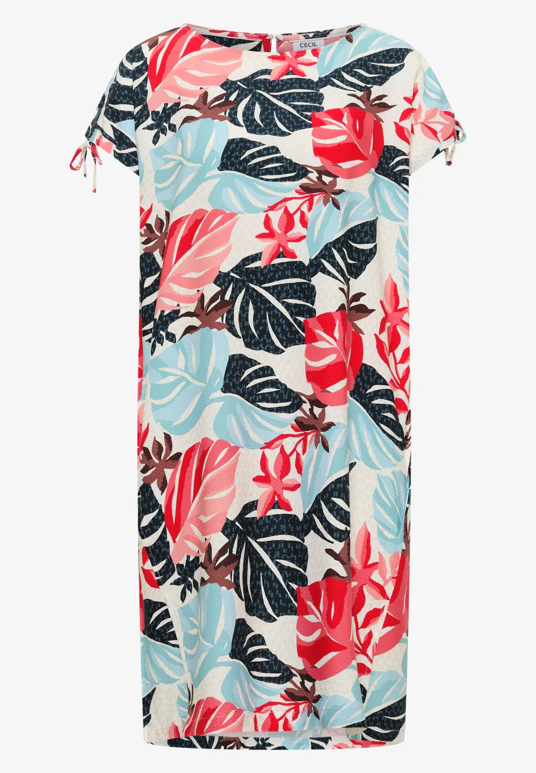 Cecil Print Jurk - Light Alabaster White