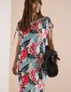 Cecil Print Jurk - Light Alabaster White