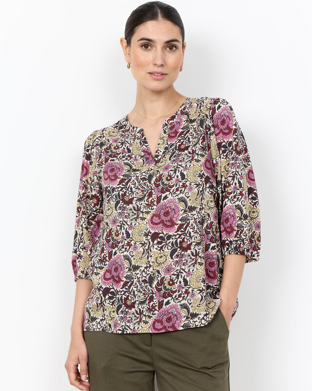 Soyaconcept Bluse Genia 2 - Mauve Orchid Combi