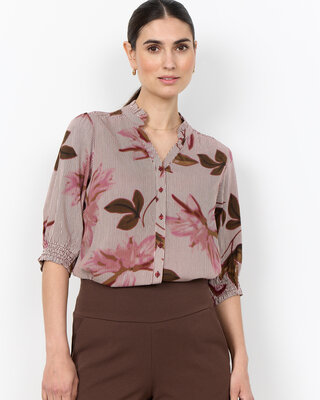 Soyaconcept Blouse Gina 1 - Oxblood Red Combi