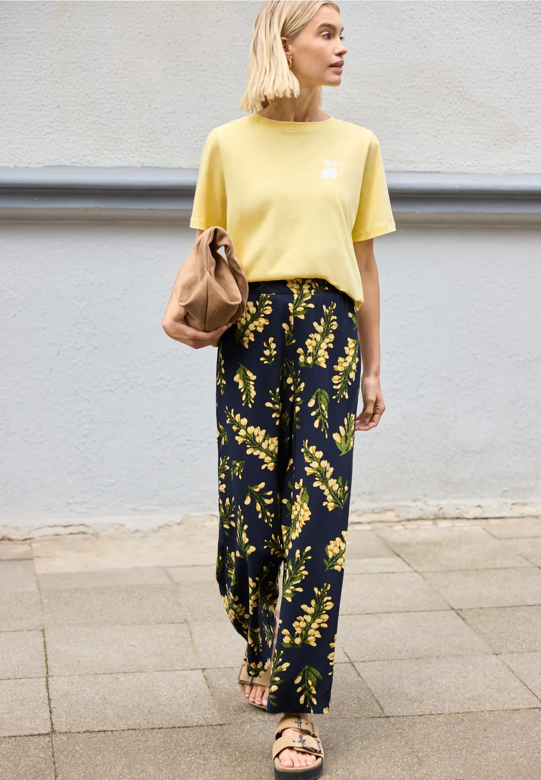Street One Studio Mid Waist Culotte - Maritime Blue