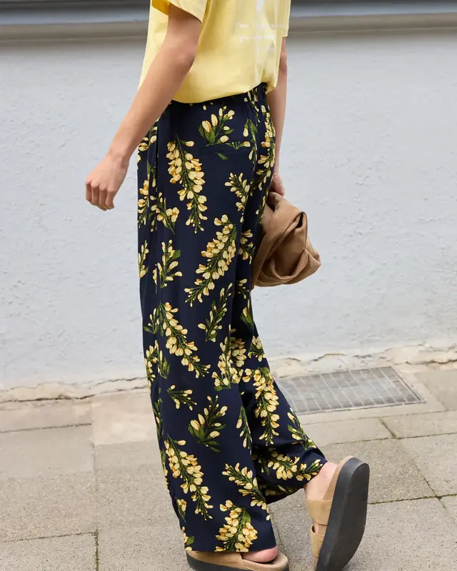 Street One Studio Mid Waist Culotte - Maritime Blue
